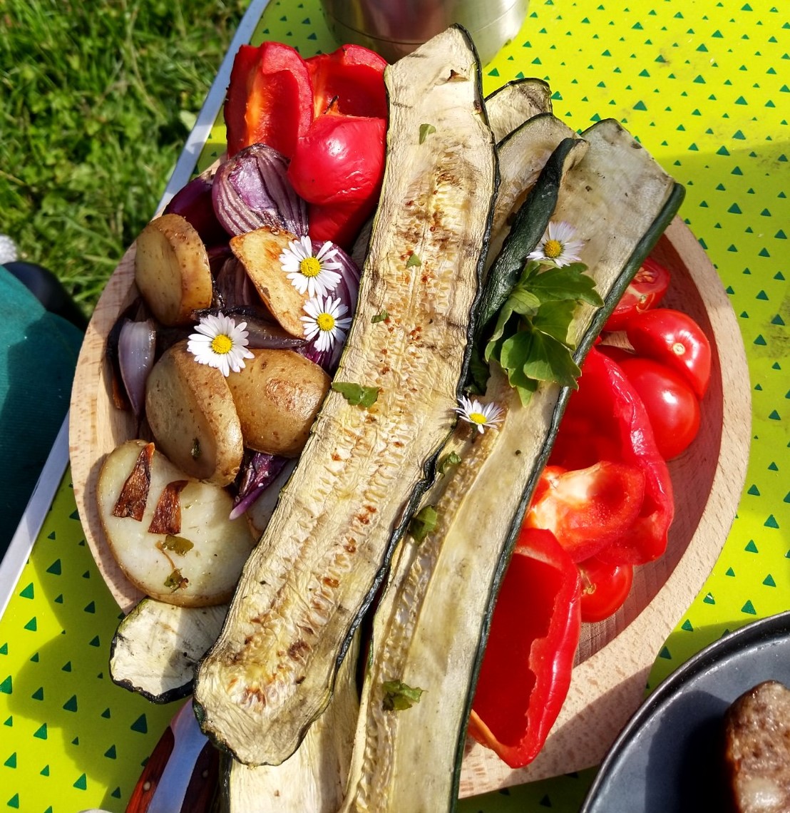 Talíř grilované zeleniny z naší zahrady